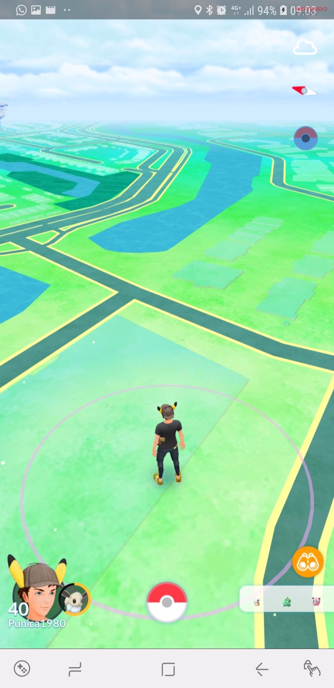 An empty map bug in Pokémon GO may occur due to server sync issues or unstable internet connections. (Image via Niantic)