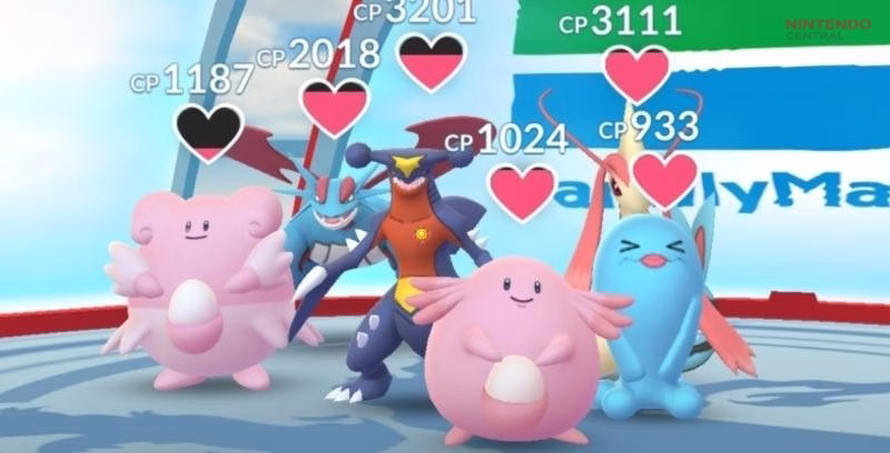 Chansey and Blissey are often placed together to create a time-consuming and frustrating gym defense lineup (Image via - Niantic)