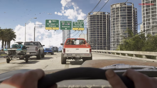 GTA 6 showcases realistic traffic systems with dense highways and dynamic vehicle behavior (Image via - Rockstar Games)