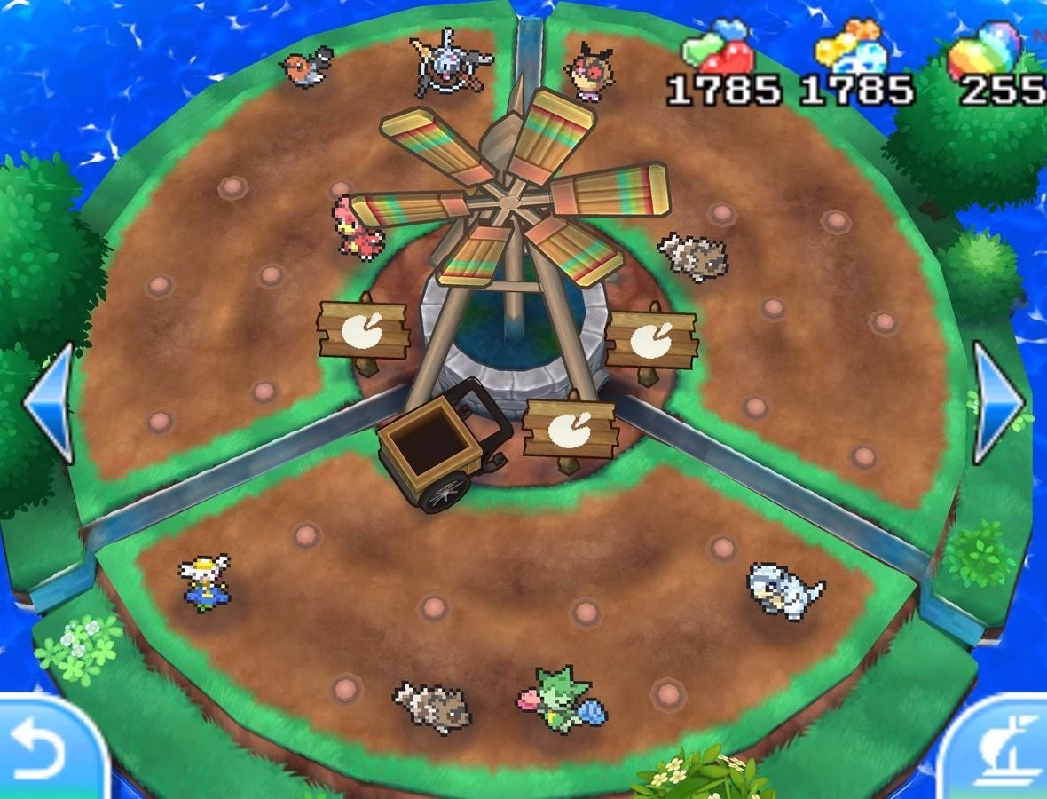 Isle Aplenny allows players to grow berries passively, making resource farming easier compared to traditional Pokémon mechanics. (Image via The Pokémon Company)