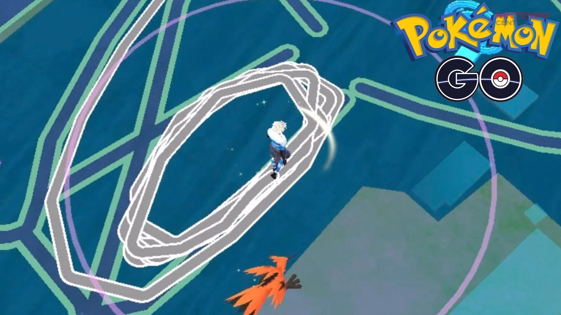 Walking in a straight path while using Incense significantly increases spawn rates and improves rare Pokémon encounter chances. (Image via Niantic)