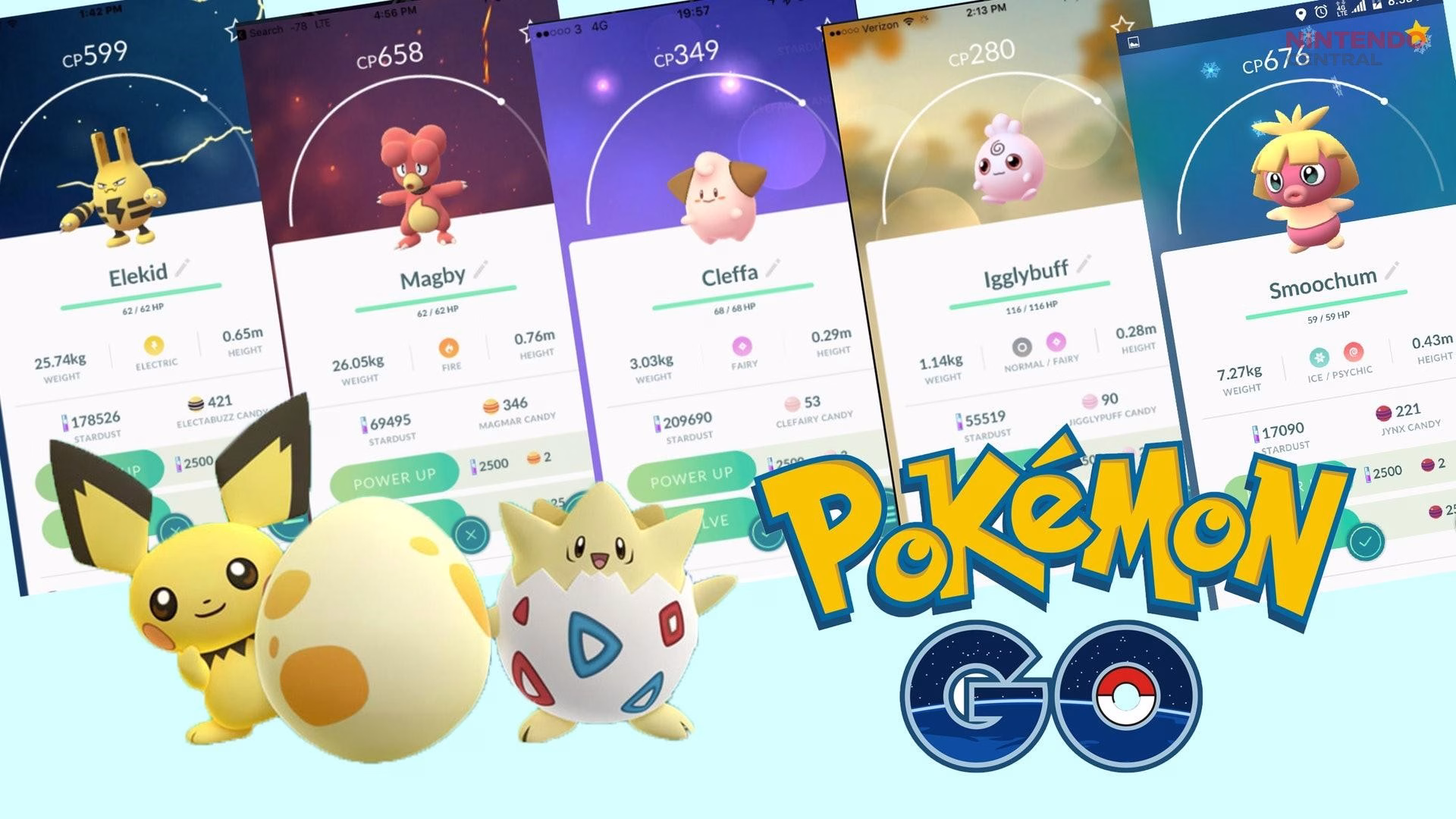 Baby Pokémon like Togepi and Pichu introduced softer designs and more expressive animations, adding variety to Pokémon GO’s visual style. (Image via - Niantic)