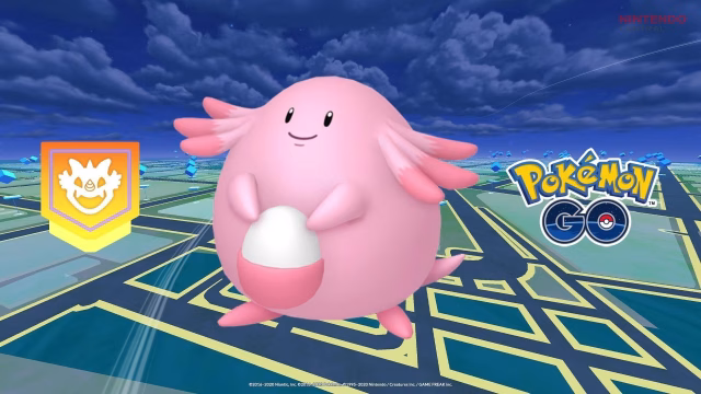 Chansey is one of the most durable gym defenders in Pokémon GO due to its massive HP stat, making it difficult to defeat without proper counters. (Image via - Niantic)